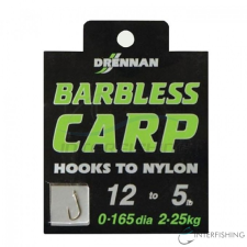 Drennan Barbless Carp 14 to 4lb előkötött horog horog
