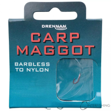 Drennan Barbless Carp Maggot 14-4lb előkötött horog horog