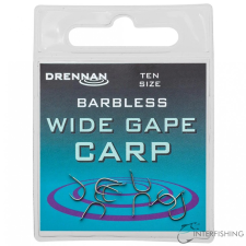 Drennan Barbless Wide Gape Carp 18 horog horog