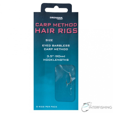 Drennan Carp Method Hair Rigs 18-6 lb előkötött horog horog