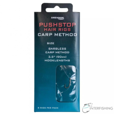 Drennan Pushstop Hair Rig Carp Method 10 előkötött horog horog
