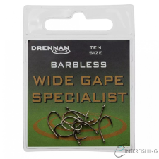 Drennan Wide Gape Specialist Barbless 18 horog horog