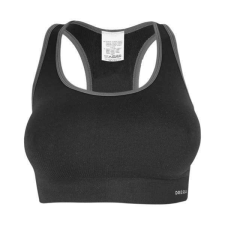  Dressa Active seamless varrás nélküli női top sportmelltartó - fekete női edzőruha