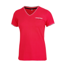 Dressa Collection V nyakú női piké póló - piros női póló