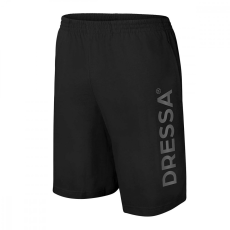  Dressa Sweat feliratos pamut rövidnadrág - fekete | XL