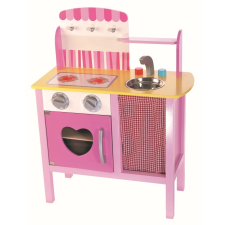 Drewniana konyha Helenka rózsaszínben - TREFL konyhakészlet