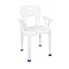 DRIVE AiO tusoló ülőke háttámlával, karfával 38-55 cm/130kg-ig gyógyászati segédeszköz