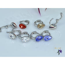  Dropp crystal swarovsky bébi köves fülbevaló rodium fülbevaló