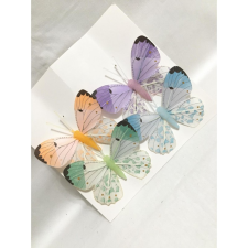  Drótos pillangó színes dekorációs kellék