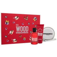 Dsquared2 Red Wood SET: EDT 100ml + tusfürdő gél 100ml + Kozmetikumoki Táska kozmetikai ajándékcsomag