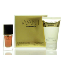 Dsquared2 Want SET: edp 15ml + Testápoló 30ml kozmetikai ajándékcsomag
