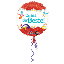 Du bist der Beste fólia lufi 43 cm party kellék