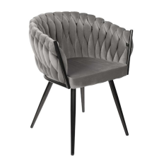 Dubai design velvet étkezőszék világosszürke bútor