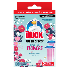  Duck® Fresh Discs zselés WC-öblítő korong utántöltő 2x36 ml First Kiss Flowers tisztító- és takarítószer, higiénia