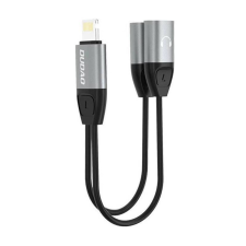 DUDAO L17i Lightning - 2x Lightning audio adapter fekete (6970379618530) (6970379618530) mobiltelefon kellék