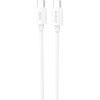 DUDAO L4C Type-C-Type-C Kábel 30W 1.2 m-Fehér (6976625331765)