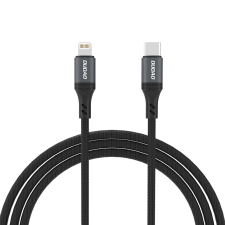 Dudao Usb-C Kábel Lightninghoz 30W 2M Fonatos Fekete Iphone-Hoz kábel és adapter