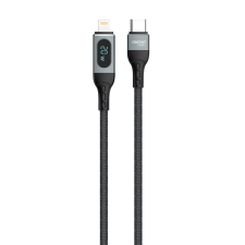 DUDAO USB Type-C kábel - Lightning gyors Charging PD 20W fekete (L7MaxL) mobiltelefon kellék