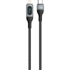 DUDAO USB Type-C Kábel-Lightning Gyors Charging PD 20W Fekete L7MAXL (6973687243692)