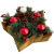Due Esse Christmas srl Adventi koszorú, adventi dísz, 5 db gyertyával, 25 cm x 25 cm