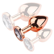 Dugó Bijou anal PinkyGold M 7.5 x 3.3cm Bijou átlátszó anál