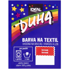 DUHA textilfesték, piros, 15 g textilfesték
