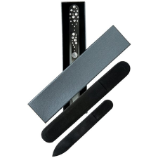 DuKaS kicsi és nagy üveg körömreszelő Swarovski kövekkel - fehér kövek körömreszelő