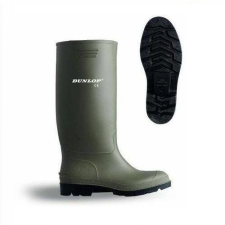 Dunlop 40-s sav-lúgálló zöld gumicsizma munkavédelmi cipő