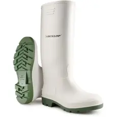 Dunlop Csizma Dunlop pricemastor sav/lúgálló PVC fehér/oliva 37