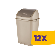 Dünya Billenőfedeles műanyag szemetes Homok 35L (Karton - 12 db) szemetes