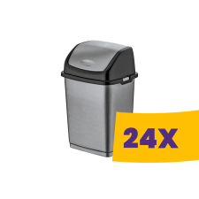 Dünya Billenőfedeles műanyag szemetes Szürke 10L (Karton - 24 db) szemetes