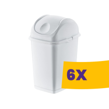 Dünya Slim billenőfedeles szemetes Fehér 50L (Karton - 6 db) szemetes