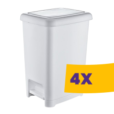 Dünya Slim pedálos szemetes Fehér 60L (Karton - 4 db) szemetes