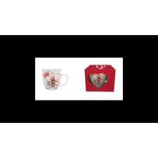 Duo Gift D.G.61949 Porcelánbögre 650ml, dobozban, Bear on a bike bögrék, csészék