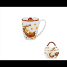 Duo Gift Porcelánbögre 360ml, díszcsomagolásban, Santa on Sleigh bögrék, csészék