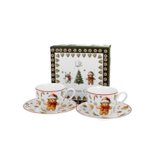 Duo Gift Porceláncsésze+alj, 90ml, 2 személyes, dobozban, Christmas Cuties konyhai eszköz