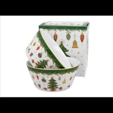 Duo Gift Porcelántál szett 2db-os, 14cm, 700ml, Around Christmas Tree konyhai eszköz