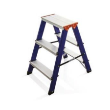  Dupla háromlépcsős alumínium létra - 260255 létra és állvány