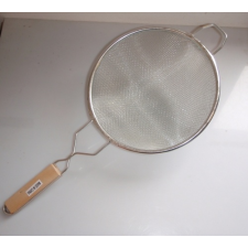  DUPLA SZŰRŐ FA NYÉLLEL 20CM konyhai eszköz