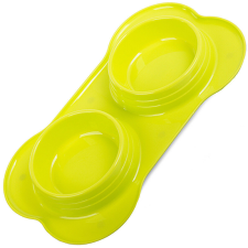  Dupla tál kutya/macskaeledelhez 400ml x 2 kutyatál
