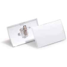 DURABLE Click Fold Névkitűző csíptetővel és tűvel PP 54x90 mm 25db névkitűző