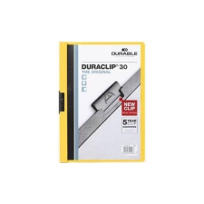 DURABLE Clip-mappa Durable Duraclip A/4 30 lapig sárga mappa
