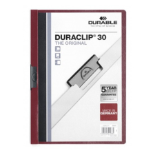 DURABLE Clip-mappa Durable Duraclip A/4 60 lapig padlizsán mappa