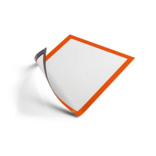 DURABLE Infokeret, A4, mágneses, DURABLE &quot;DURAFRAME® MAGNETIC&quot;, narancs információs tábla, állvány