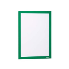 DURABLE Infokeret, A4, öntapadó háttal, DURABLE &quot;DURAFRAME®&quot;, zöld információs tábla, állvány