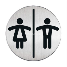 DURABLE Információs piktogram, öntapadó, DURABLE &quot;Női-Férfi WC&quot; információs tábla, állvány
