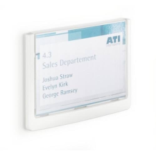 DURABLE Információs tábla Durable Click Sign 14.9x10,55 cm szürke információs tábla, állvány