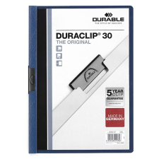 DURABLE Klipmappa DURABLE Duraclip A/4 30 lapig sötétkék mappa