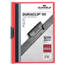DURABLE Klipmappa DURABLE Duraswing A/4 30 lapig piros mappa