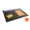 DURABLE Könyökalátét, 650x500 mm, éves naptárral, DURABLE, fekete